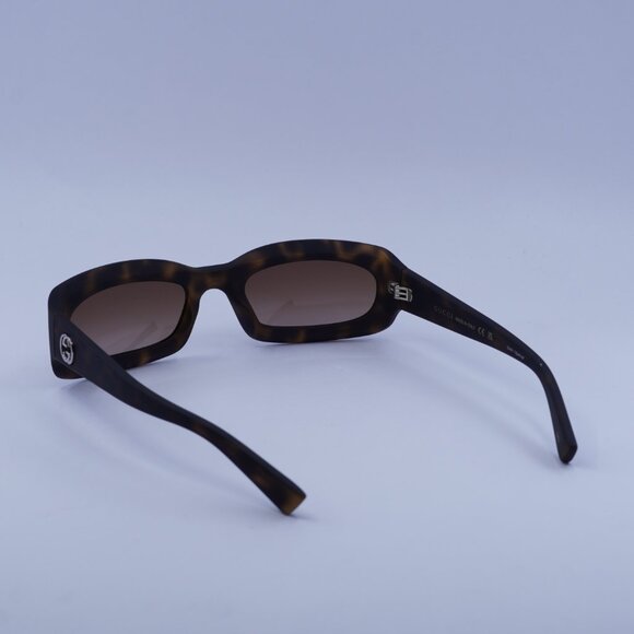 Gucci GG1786S 002 Sunglasses Dark Havana Rectangle Frame, Brown Lenses main image 6